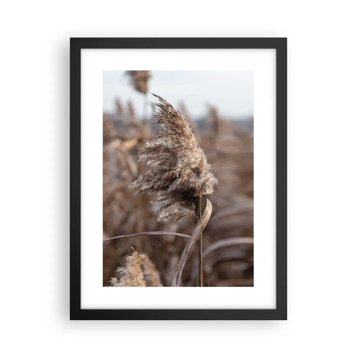 Pôster com moldura preta - É hora de voar com o vento - 30x40 cm