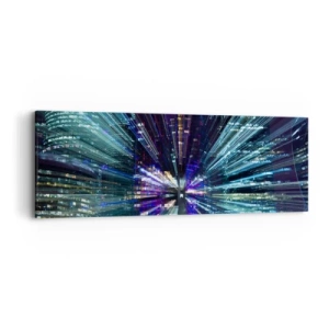 Quadro em tela - Transição para o hiperespaço - 90x30 cm