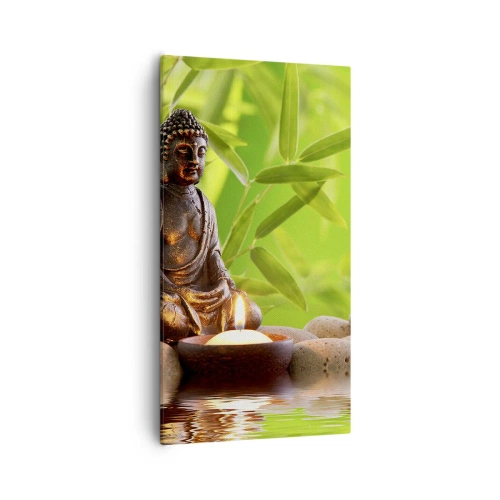 Quadro em tela - A vida é linda - 55x100 cm