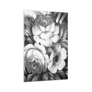 Quadro em vidro - A beleza em cinza - 70x100 cm