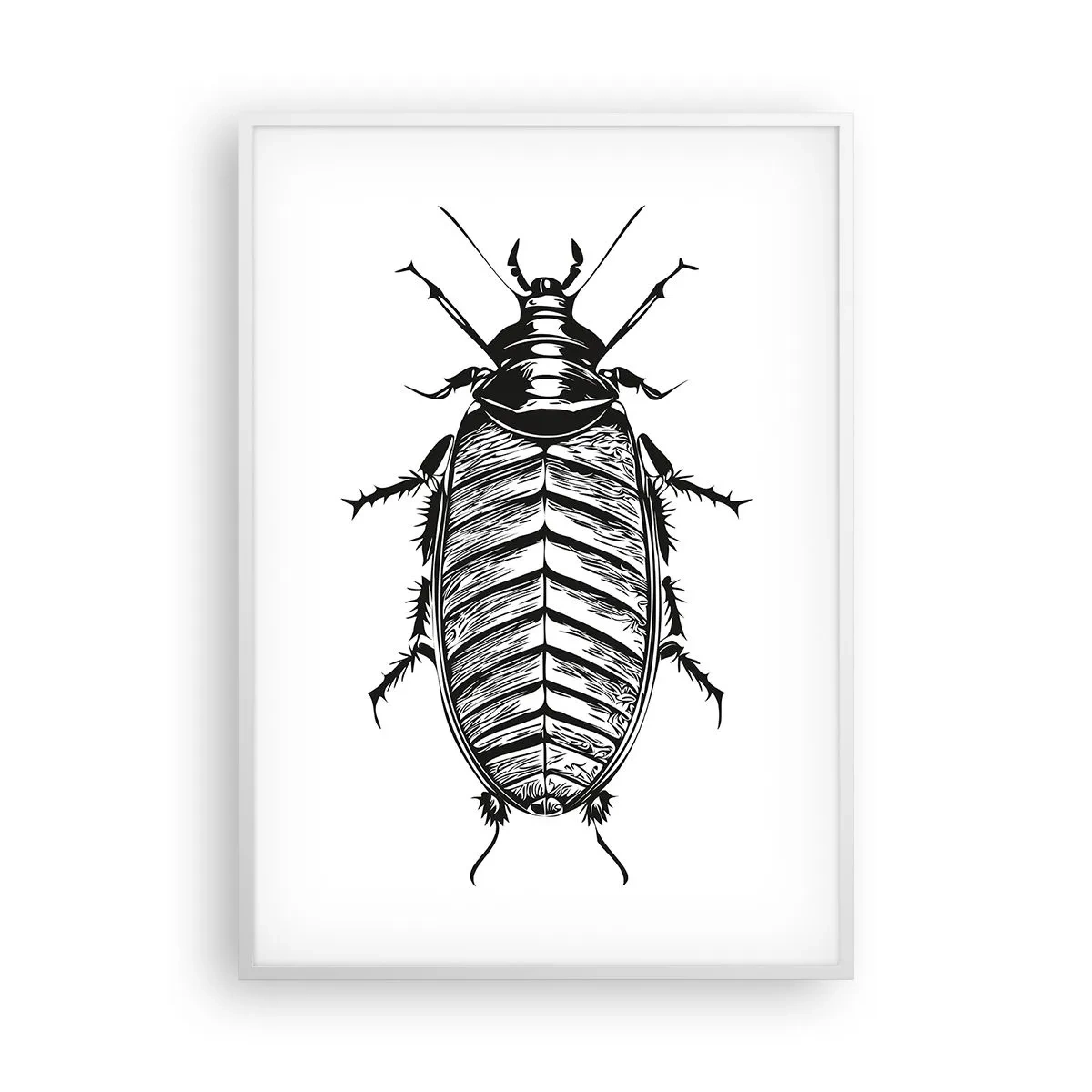 Pôster em moldura branca - Que exemplo! - 70x100 cm