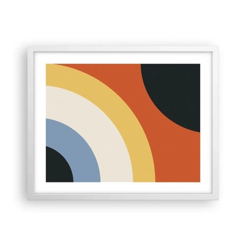 Pôster em moldura branca - Um para o outro - 50x40 cm