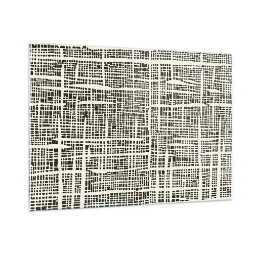 Quadro em vidro - Uma composição tecida - 100x70 cm