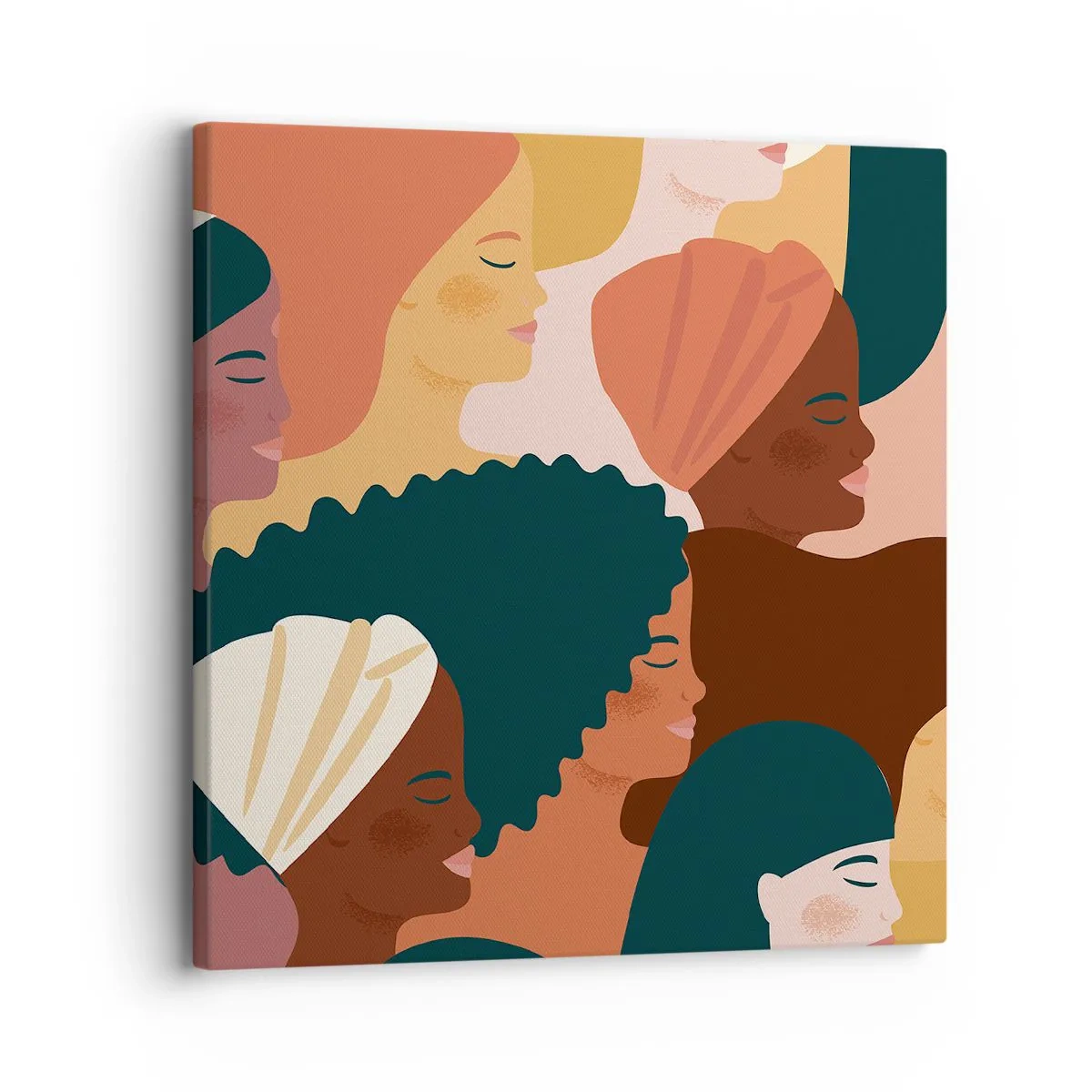 Quadro em tela - Apenas feminilidade - 30x30 cm
