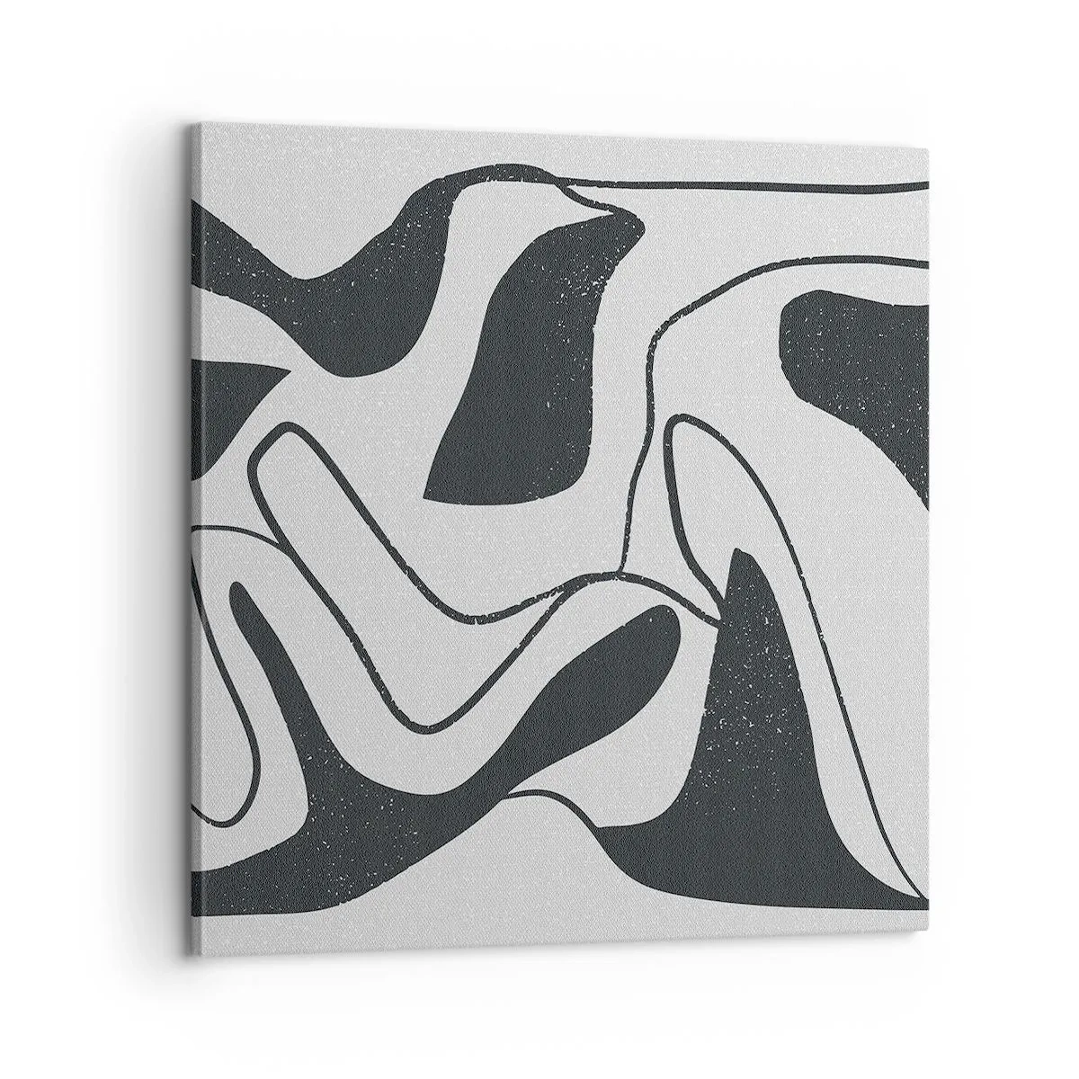 Quadro em tela - Labirinto abstrato divertido - 60x60 cm