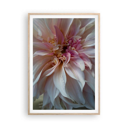 Pôster com moldura de carvalho claro - Frescor florescente - 70x100 cm
