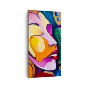 Quadro em tela - Toque de cor - 65x120 cm