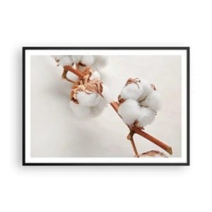 Pôster com moldura preta - Apenas acaricie - 100x70 cm