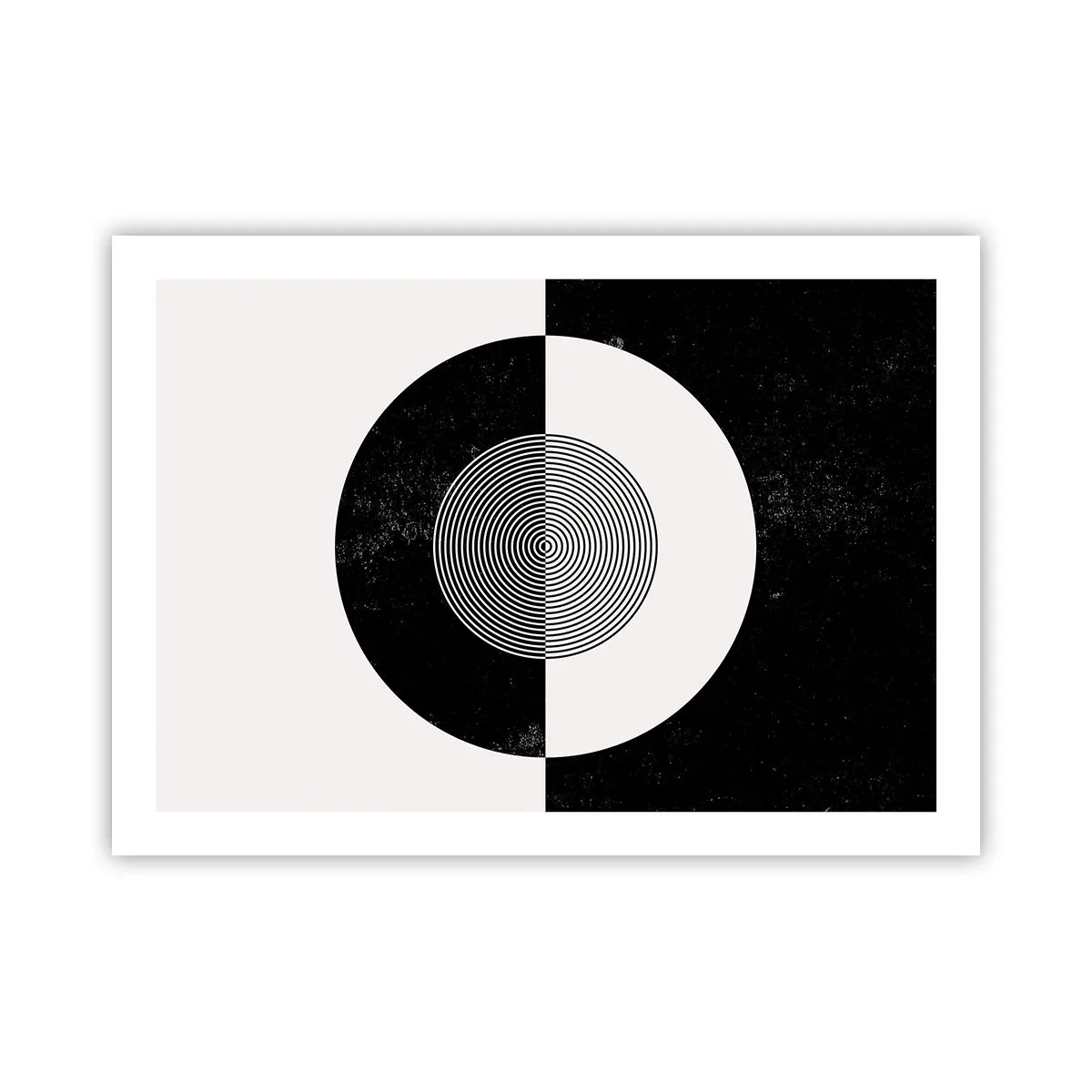Pôster - Harmonia a preto e branco - 70x50 cm