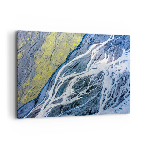 Quadro em tela - Pinturas rupestres da natureza - 120x80 cm