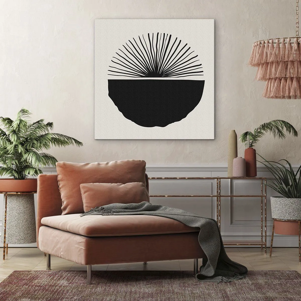 Quadro em tela - Uma gama de possibilidades - 30x30 cm