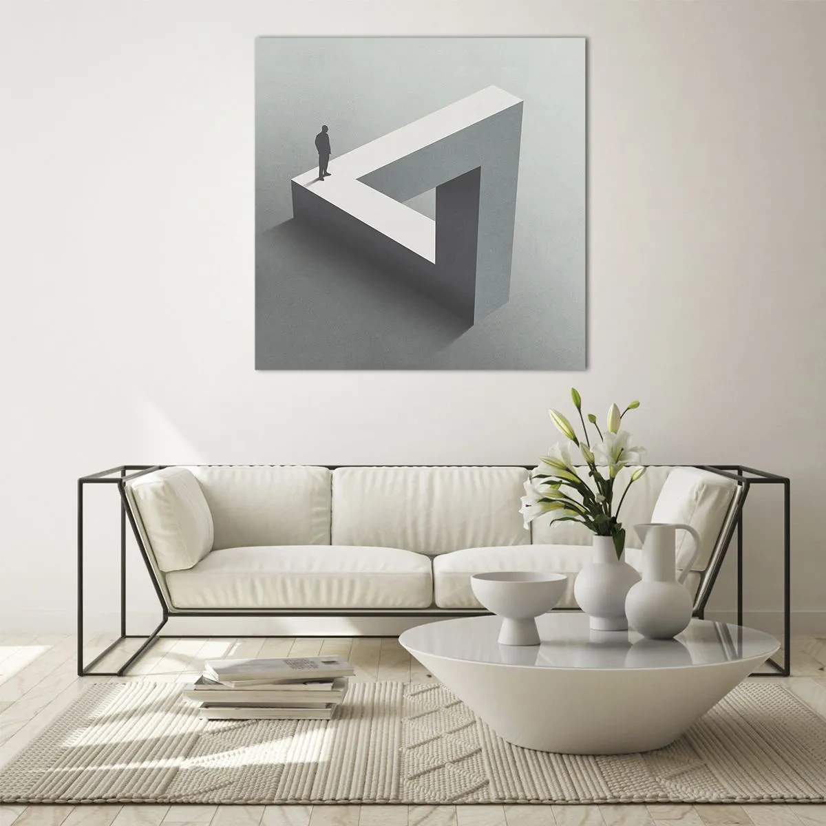 Quadro em vidro - Mas é possível - 40x40 cm