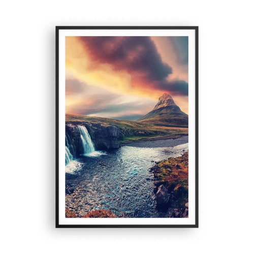 Pôster com moldura preta - Na majestade da natureza - 70x100 cm