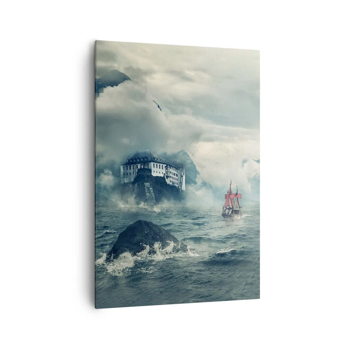 Quadro em tela - Nas águas mágicas - 70x100 cm
