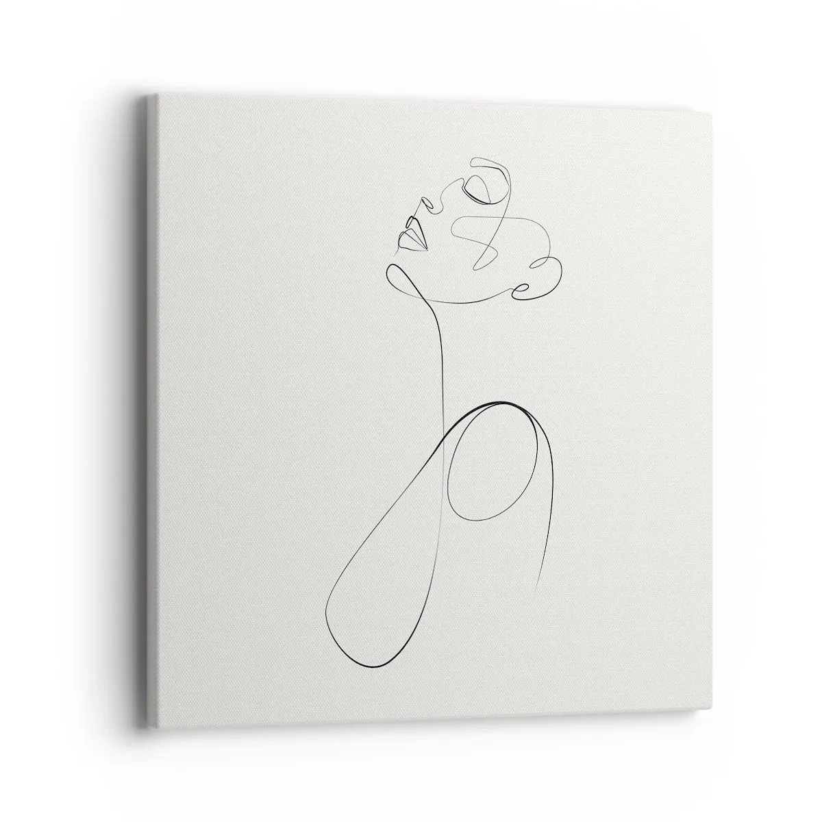 Quadro em tela - Enrolada em sonhos - 40x40 cm