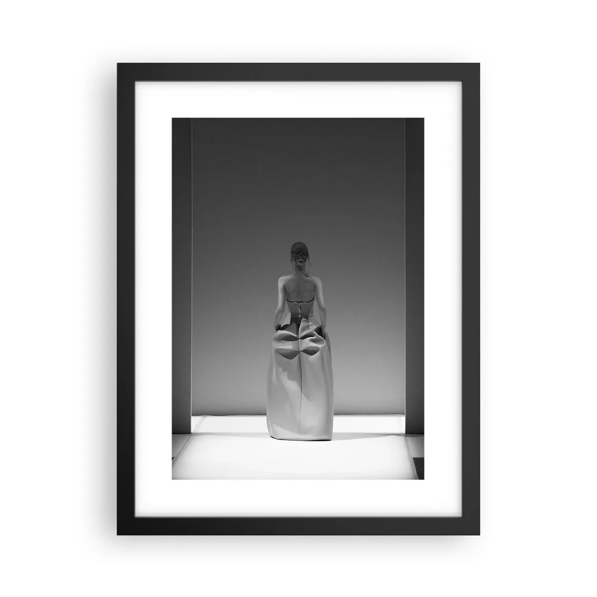 Pôster com moldura preta - Simplicidade refinada - 30x40 cm