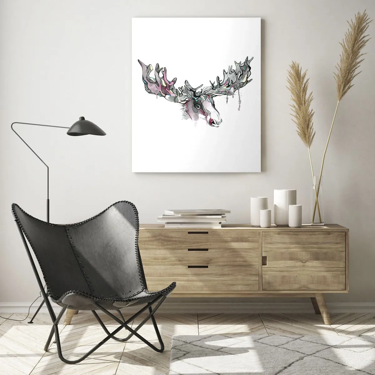 Quadro em vidro - A coroa do Rei da Floresta - 80x120 cm