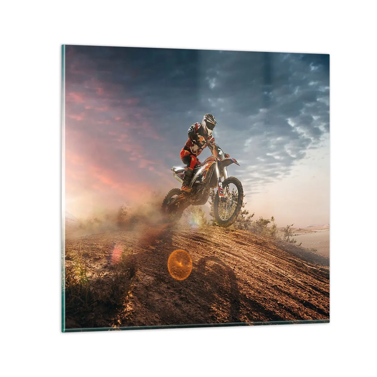 Quadro em vidro - Pela vitória - 30x30 cm