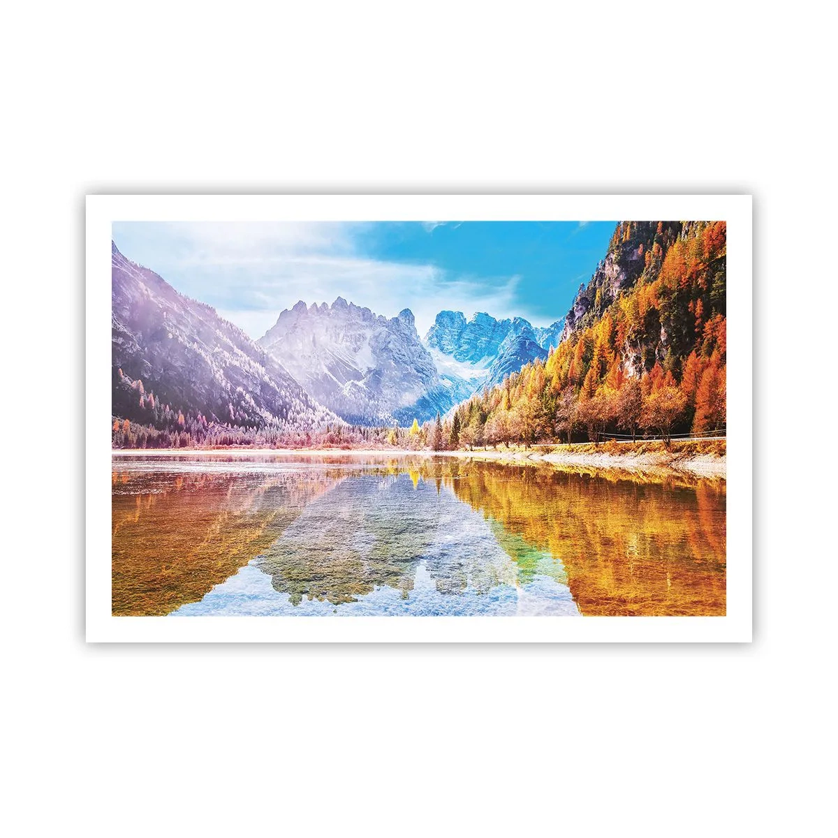 Pôster - E nas montanhas é outono - 91x61 cm