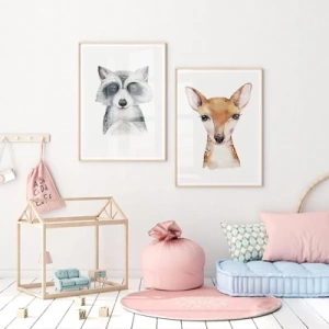 Animal portraits - Inspiração para um quarto infantil