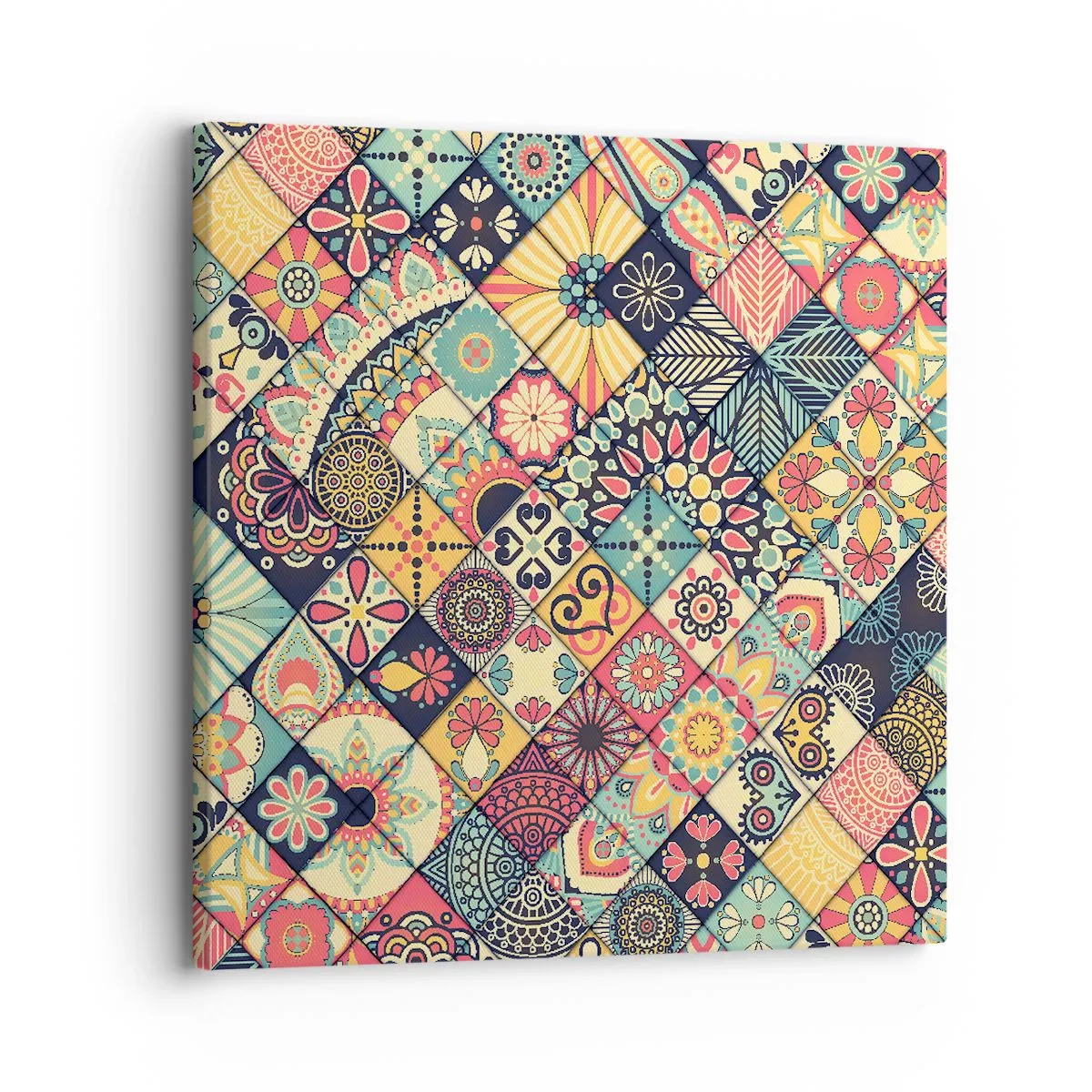 Quadro em tela - Vibrações marroquinas - 30x30 cm