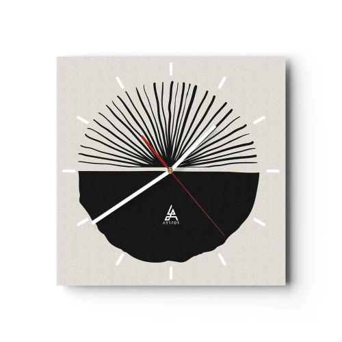 Relógio de parede - Relógio em vidro - Uma gama de possibilidades - 40x40 cm