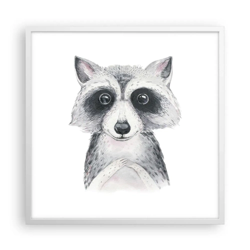 Pôster em moldura branca - Um momento de emoção - 60x60 cm