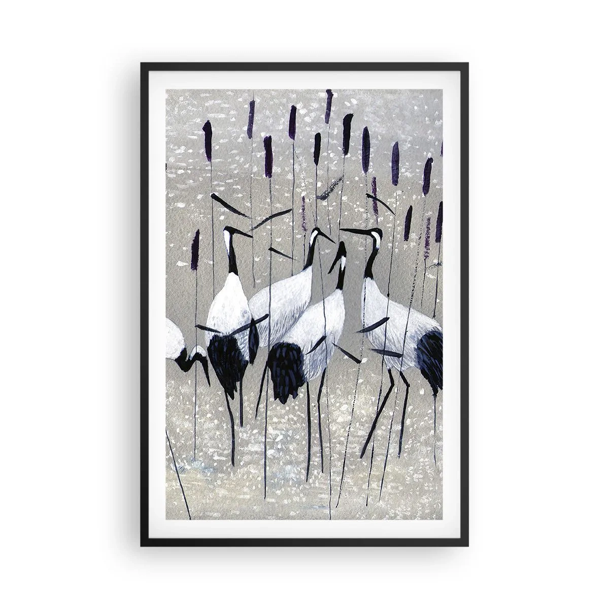 Pôster com moldura preta - Entre os seus - 61x91 cm