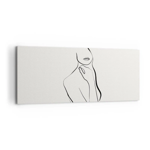 Quadro em tela - Uma onda de melancolia - 100x40 cm