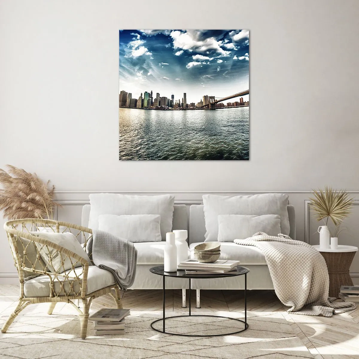 Quadro em vidro - Ilha de Vidro - 60x60 cm