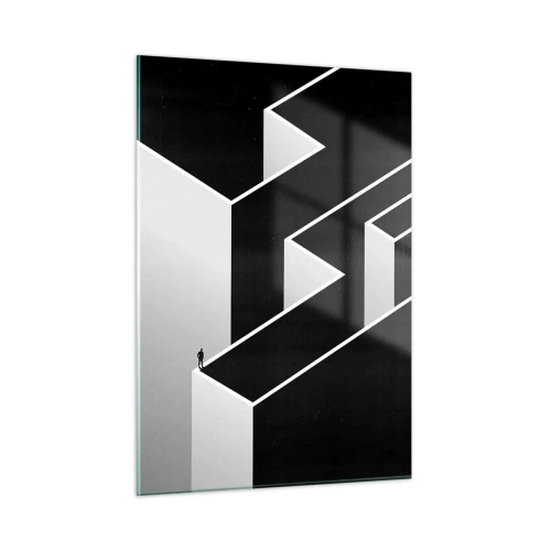 Quadro em vidro - Solidão no topo - 50x70 cm