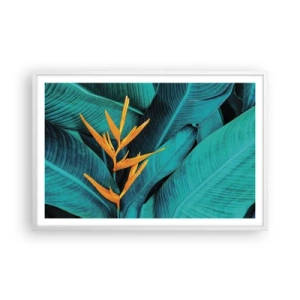 Pôster em moldura branca - Flor do Éden - 91x61 cm