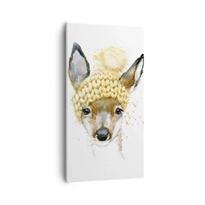 Quadro em tela - Para o inverno na floresta  - 55x100 cm