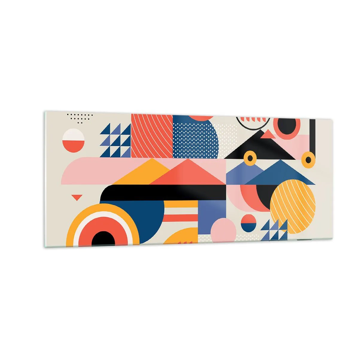 Quadro em vidro - Composição: brincar - 100x40 cm