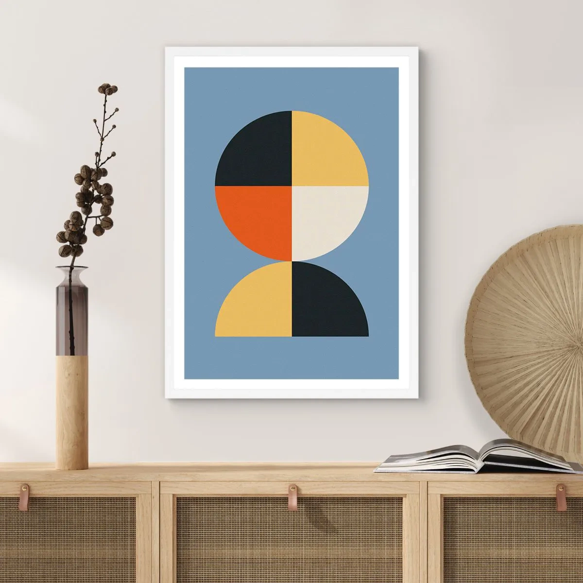 Pôster em moldura branca - Verja e conte - 30x40 cm