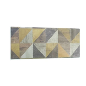 Quadro em vidro - Em ângulo com um triângulo - 100x40 cm