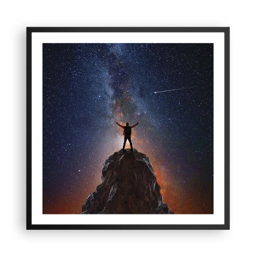 Pôster com moldura preta - A força está comigo! - 60x60 cm