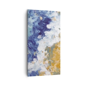 Quadro em tela - Dança dos elementos - 55x100 cm
