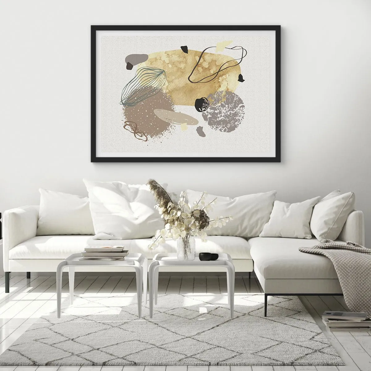 Pôster com moldura preta - Plumcologia aplicada - 91x61 cm
