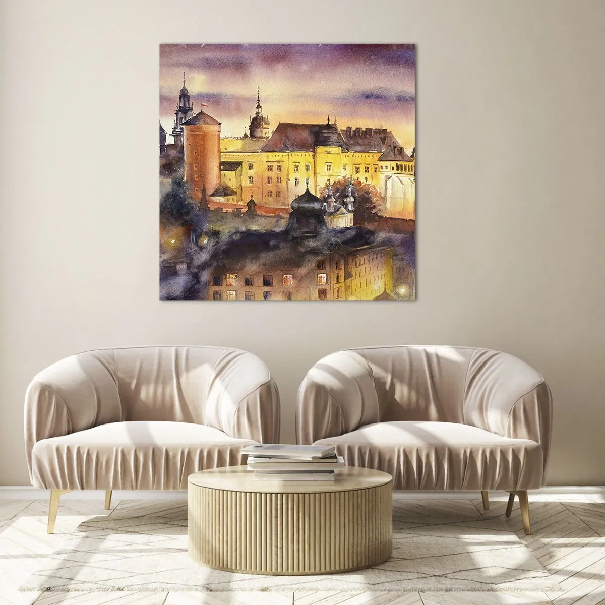 Quadro em vidro - História e conto de fadas - 40x40 cm