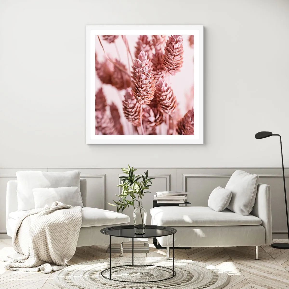 Pôster em moldura branca - Aparentemente discreto - 40x40 cm