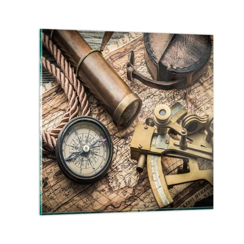 Quadro em vidro - Definir um rumo - 70x70 cm