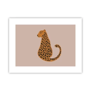 Pôster - A estampa de leopardo está na moda - 40x30 cm
