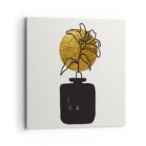 Quadro em tela - A beleza vale seu peso em ouro - 70x70 cm