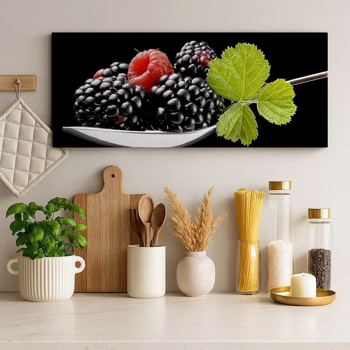 Quadro em tela - Sabor do frescor - 100x40 cm