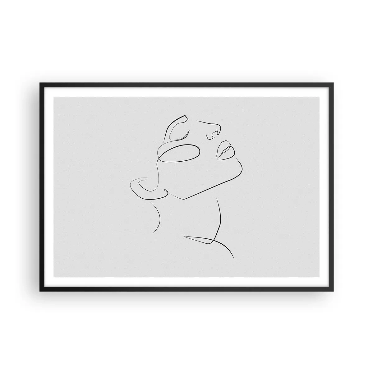Pôster com moldura preta - Os meandros dos sonhos - 100x70 cm