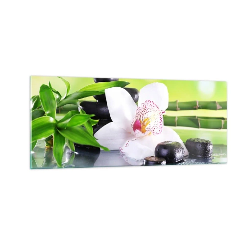 Quadro em vidro - Frescor e vigor - 100x40 cm