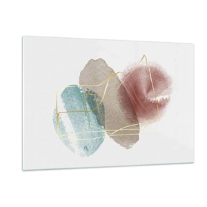 Quadro em vidro - Corais espaciais - 120x80 cm