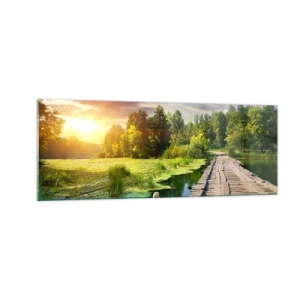 Quadro em vidro - Verão em todos os lugares - 140x50 cm