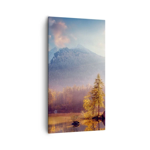 Quadro em tela - Nas montanhas e vales - 55x100 cm